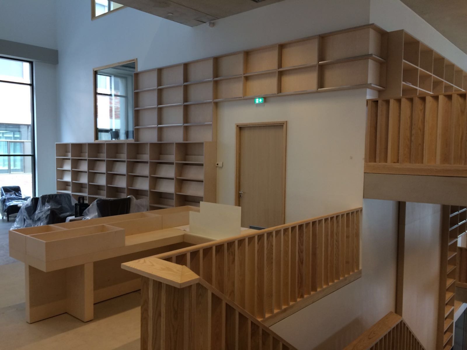 de nieuwe Bibliotheek Ligne is bijna gereed …