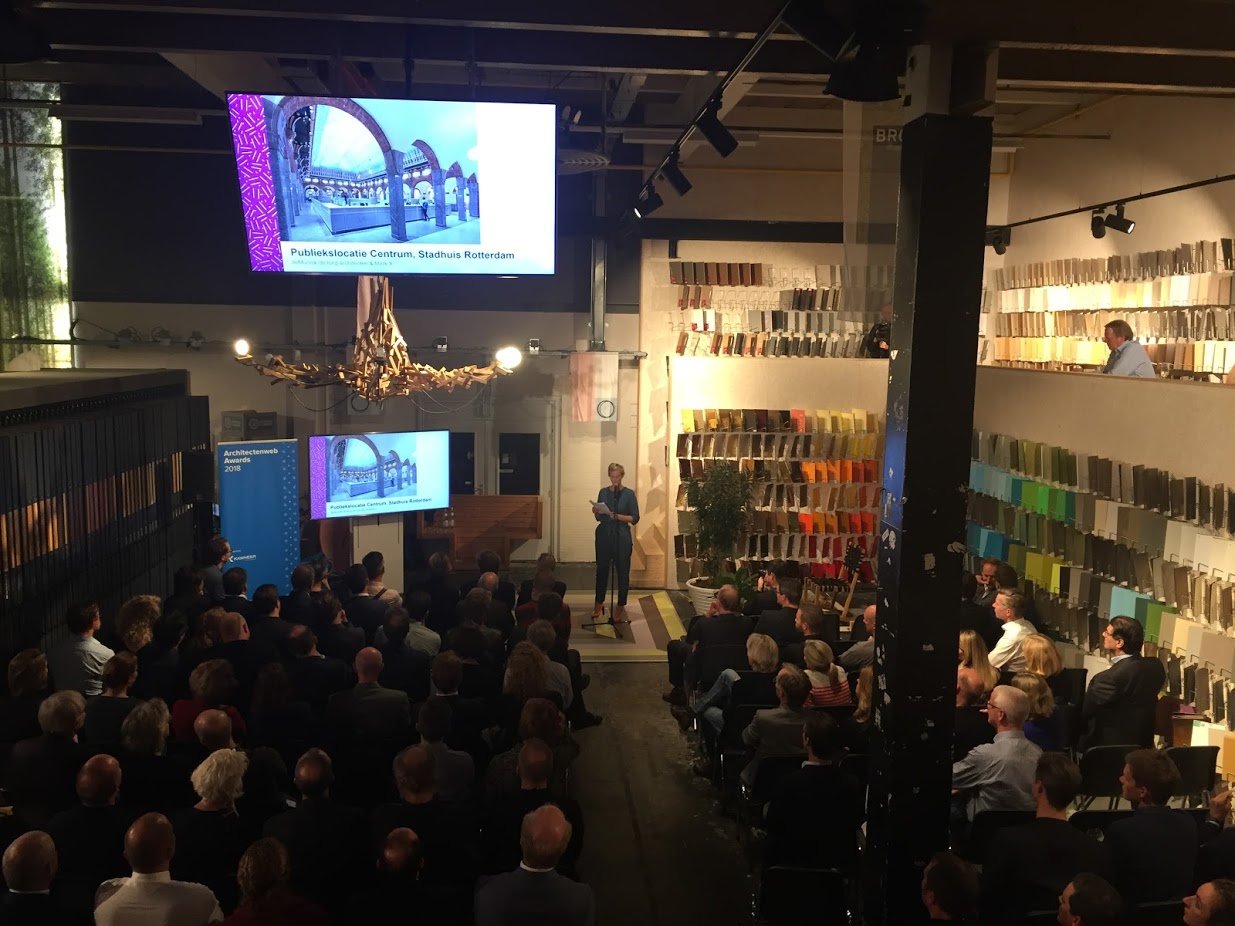 Stadswinkel Centrum, Stadhuis Rotterdam bekroond met prijs “Interieur van het jaar 2018”